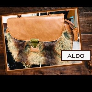 Aldo Faux Fur Purse NWT